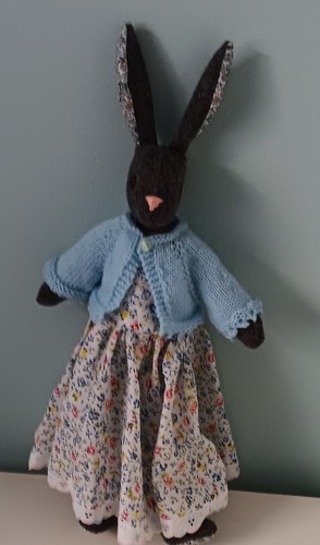 Luna Lapin Hand Knitted Blue Shrug - Picture 2 of 3