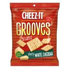 3x Cheez-It Grooves White Cheddar Crispy Crac...