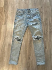Amiri Men's Blue Skinny Jeans Size 33