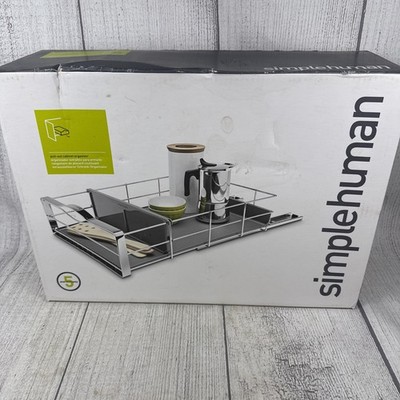 Simplehuman 9 inch Pull-Out Cabinet Organizer Heavy Gauge Steel Frame - New