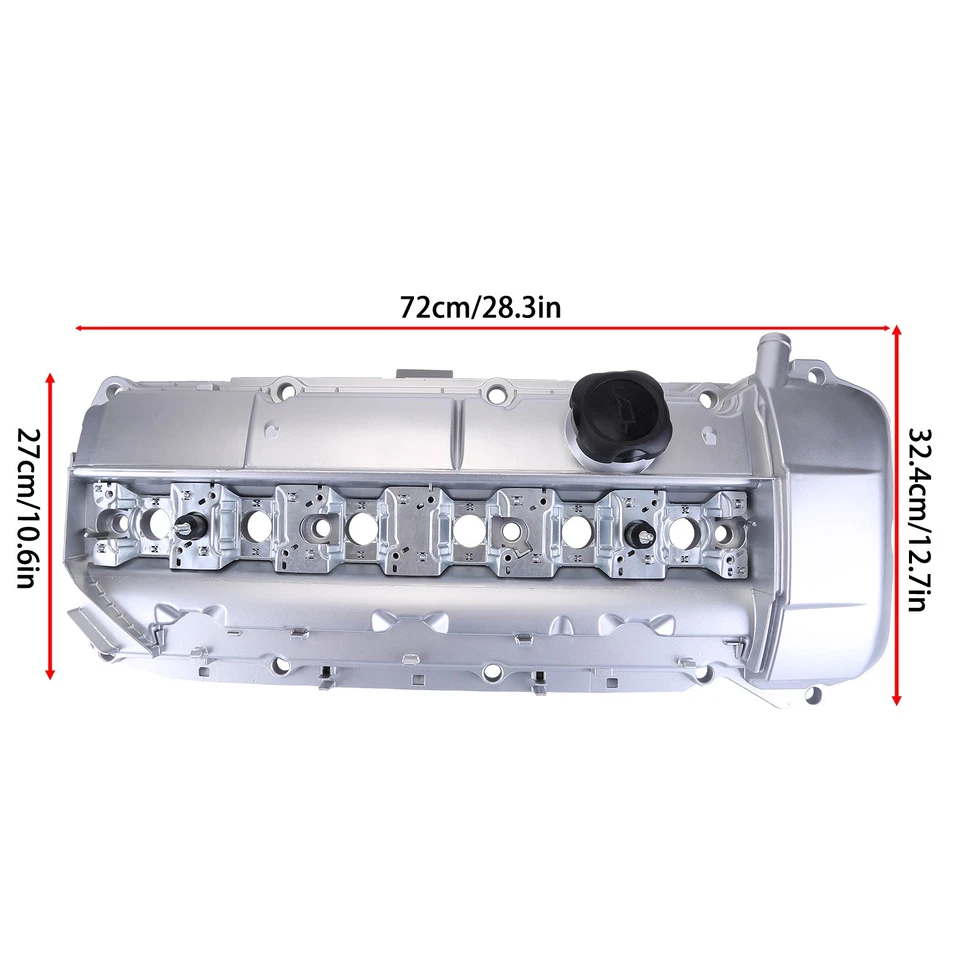 Tapa de válvula de aluminio con junta para BMW E39 E46 E53 525i 325i X5 Z3 M52 M54 - Imagen 2 de 4