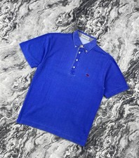 Vintage Burberrys London Polo Shirt 90s Men Size 6 Blue