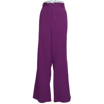 Zeeman, Palazzohose, Größe: 48, Lila, Elasthan/Polyester, Einfarbig, Damen #5z2