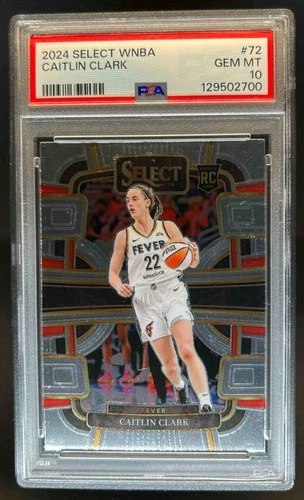 2024 Select WNBA Caitlin Clark RC Rookie Concourse #72 Fever PSA 10