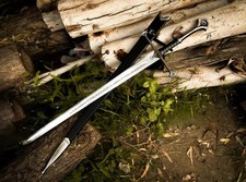 HANDMADE King Aragorn Sword Lord of the Rings Swords, Anduril Narsil , Scabbard.