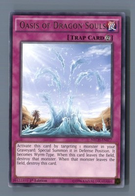 Oasis of Dragon Souls NECH-EN077 Rare The New Challengers Yu-Gi-Oh LP