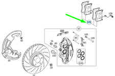 MERCEDES-BENZ SL R231 Bremsbeläge vorne A0004203305 NEU ORIGINAL