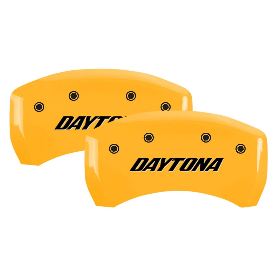 For Dodge Charger 11-23 Caliper Covers Gloss Yellow Caliper Covers w Daytona — 第 2/3 张图片