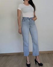 Levis Premium Jeans Ribcage Straight Hellblau...