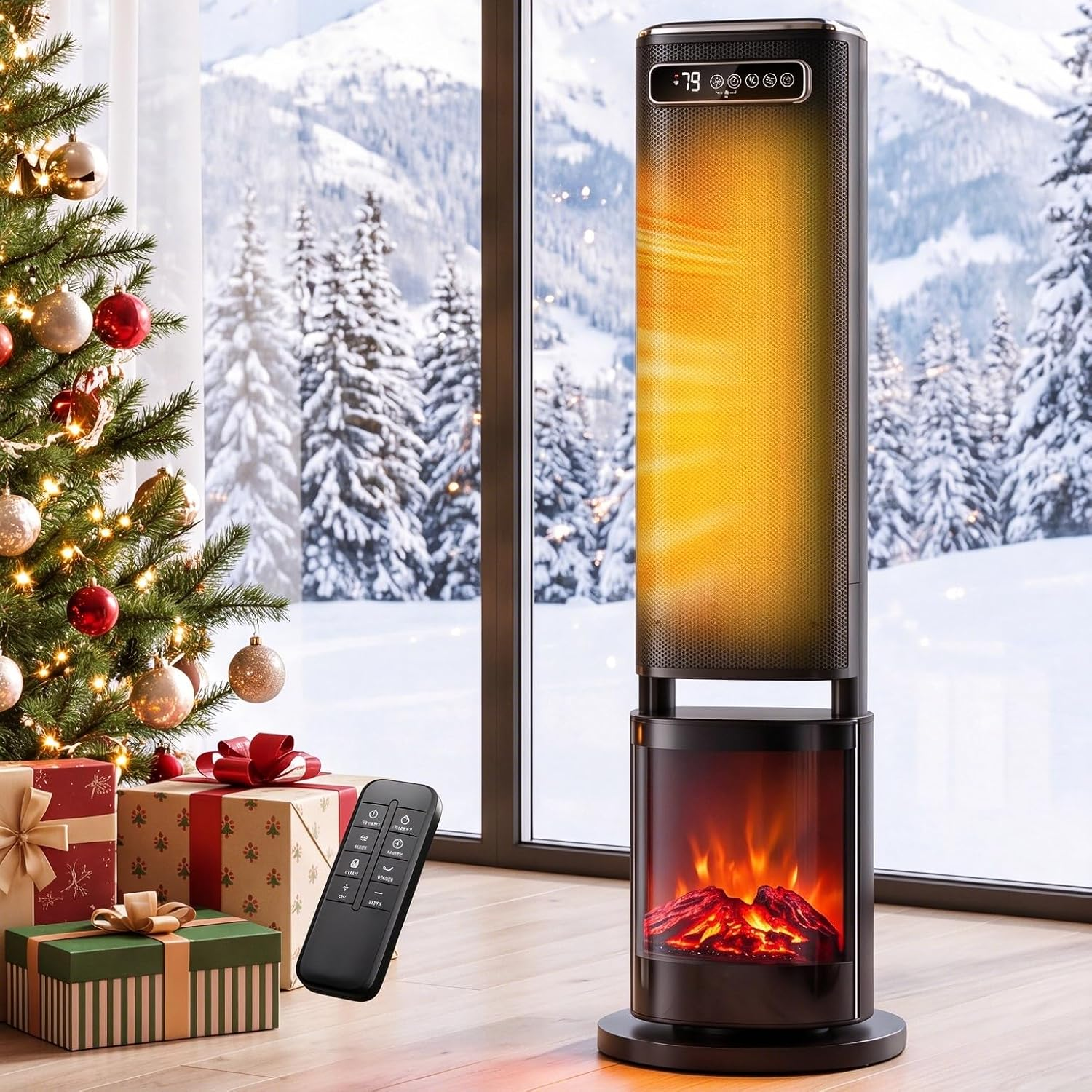 Space Heaters for Indoor Use,1500W Electric Heater, Space Heater with ...