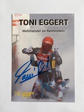 oryginalny. znak. Karta z autografem - Olympia 2026 - Saneczkarstwo wyścigowe - Saneczkarstwo - Toni Eggert