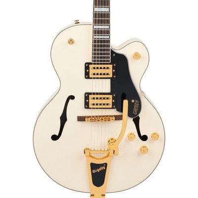 Gretsch G2420TG Streamliner Hollow Body LE Electric Guitar, Laurel Vintage White