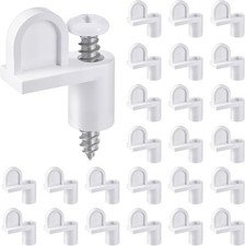 24 Pack 3/8 in Nylon Window Screen Clip with Screws Offset Window Clips for F...