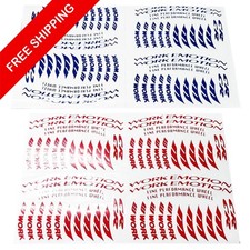 Work Emotion Cr Kai Rim Decal Sticker Set For 17 18 Wheels Jdm Vinyl Redblue