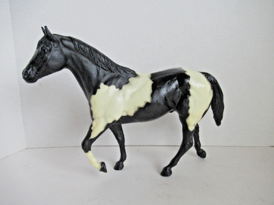 Breyer Stock Horse Stallion #229 Black White Pinto Tobiano 1981-88 Traditional
