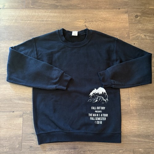 Fall Out Boy 2018 The Mania Tour Fall Semester Crewneck Size Small