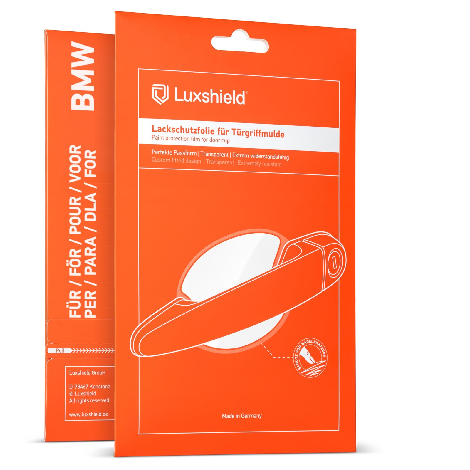 Film de protection pour poignée de porte voiture pour BMW X2 1 F39 kit 4 pièces