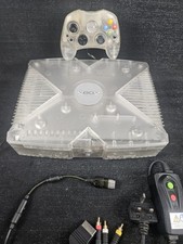 Original XBox Crystal Clear Console & Crystal Controller - Inc. All Wires/Leads