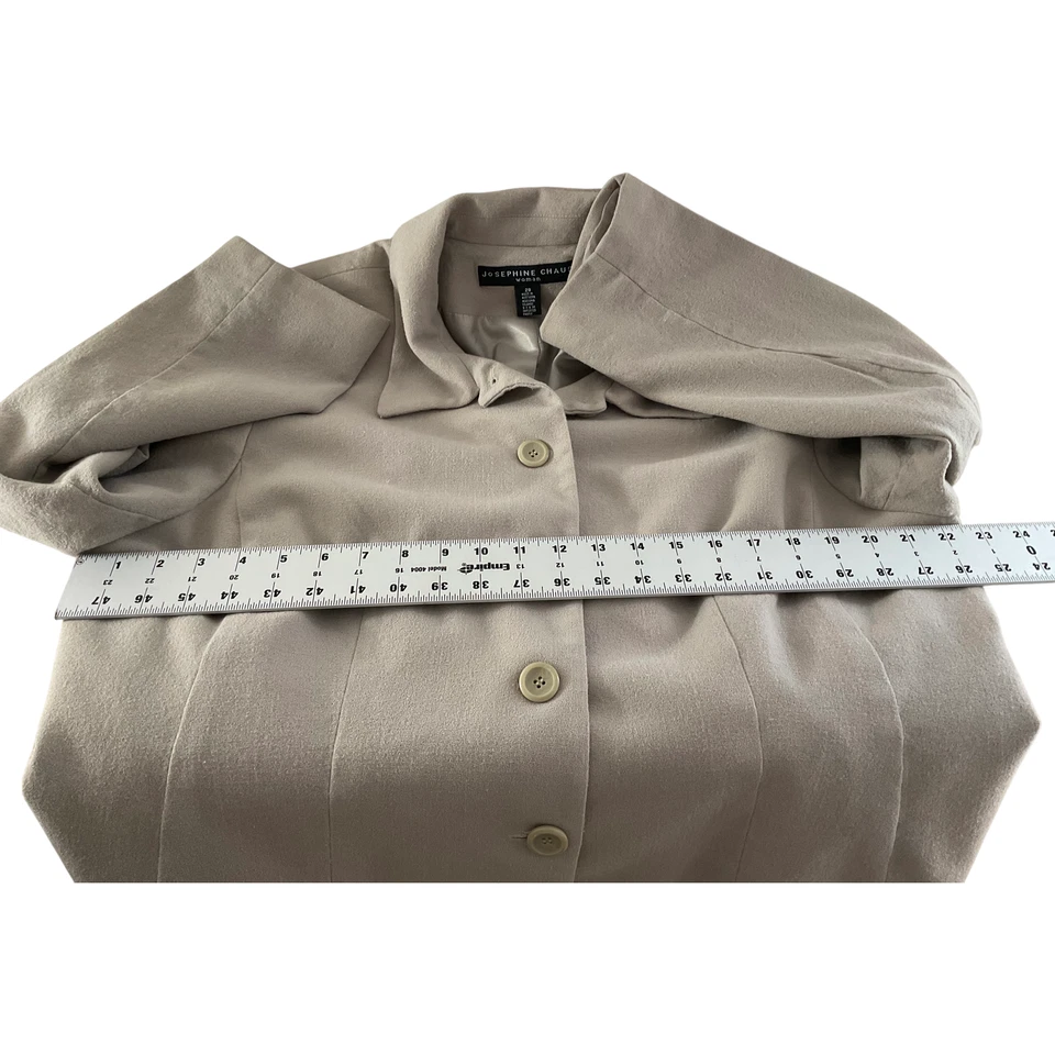 Винтажный Josephine Chaus шерсти женщин бежевый желтовато-коричневый 20 юбка комплект - Изображение 4 из 4