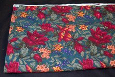 Vintage Marcus Brothers Floral Fabric 2 Pieces 41"x68" Each 3.75 Yards Total