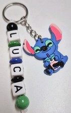Schlüsselanhänger mit Name☆Turnbeutel☆Schultornister☆Kindergartentasche☆STITCH☆