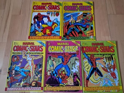Marvel Comic-Stars Nr.2, 8, 11, 16, 17 - Konvolut 5 Comichefte von 1981 CONDOR
