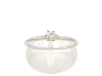 CHRIST Größe 52 Ring 585 GOLD 14 K Weißgold Diamant Zertifikat 0,10ct G2092/26 - Bild 1 von 4