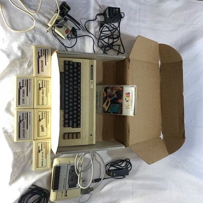 Commodore VIC-20 Computer In Original Box (As-Is) Joystick, Tape Player, Games