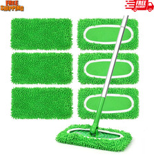 6Pcs Reusable Microfiber Mop Pads For Swiffer Sweeper, Wet Dry Flat mop Cover