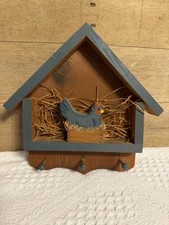 Vtg Country Farmhouse Chicken Rooster Wood Wa...