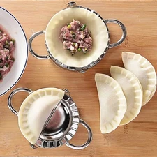 Stainless Steel Dumpling Maker Press Ravioli Pastry Pie Wrapper Mold Kitchen Too