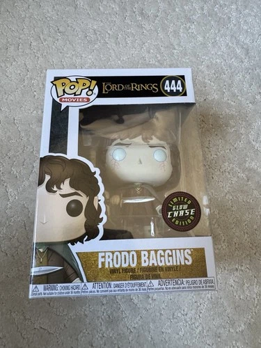 Funko POP! Lord of the Rings Frodo Baggins #444 Limited Glow Chase W/ Protector
