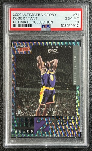 POP 3 KOBE BRYANT PSA 10 2000-01 UPPER DECK ULTIMATE VICTORY #71 ULTIMATE 22/100