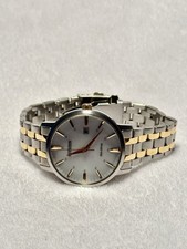 Citizen Eco-Drive Watch BM7466-81H White Date Dial Silver Gold Steel