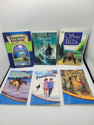 Abeka Reading Program Book Lot Of 6 Grade 3 Crossroads Pilgrim s Progress & More