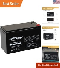 12V 7Ah - SLA Rechargeable 12V Battery for Ride-On Toys, Alarm System, UPS, E...