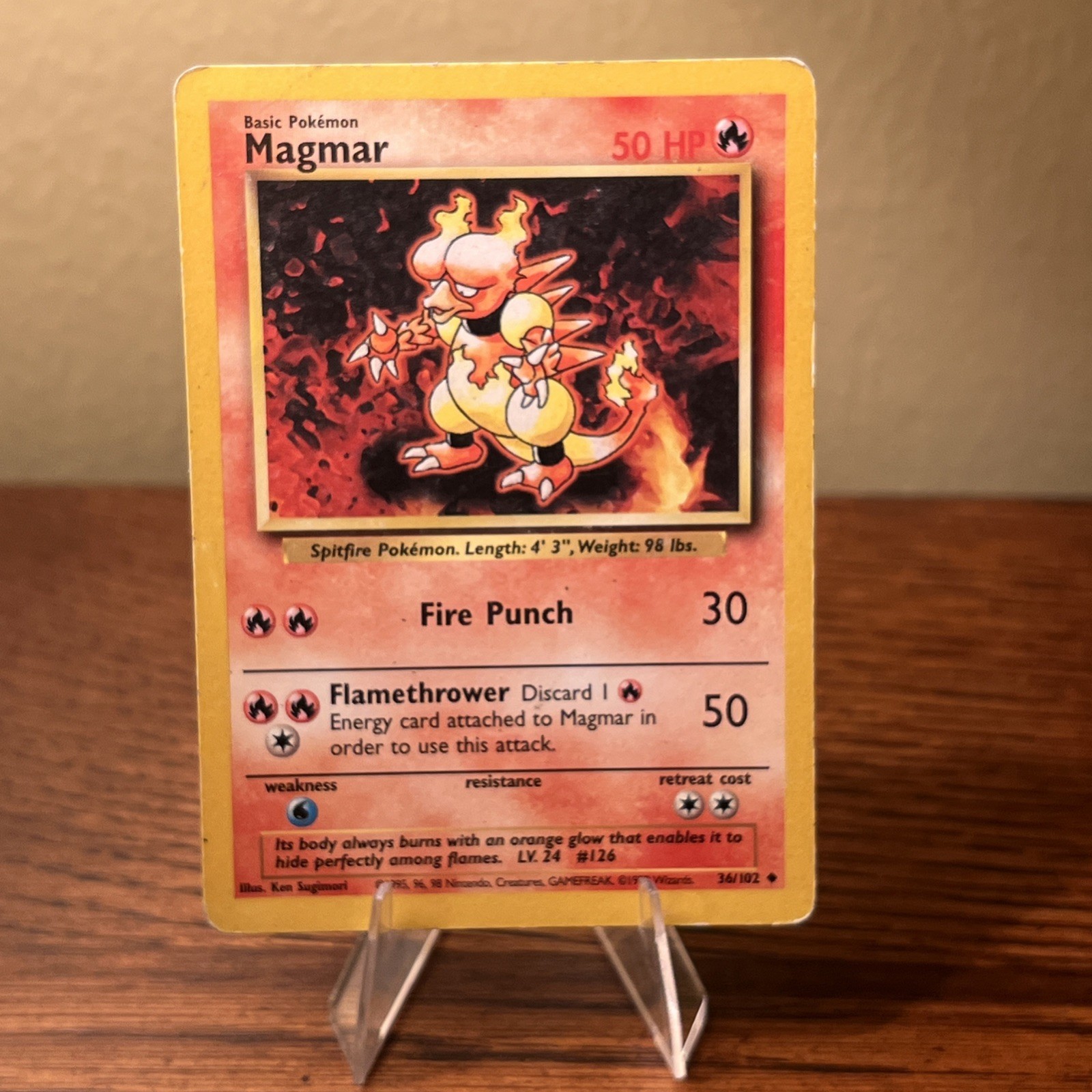 Magmar 036/102 Base Set Regular