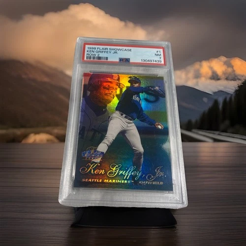1998 Flair Showcase Baseball #1 Ken Griffey Row 2 Graded PSA 7 Seattle Mariners