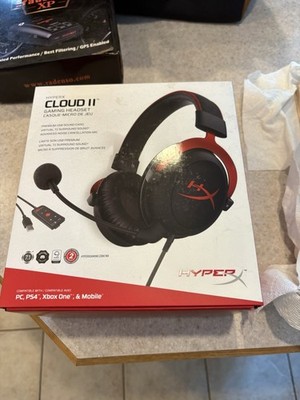 HyperX Cloud II Wired Over-Ear Gaming Headset - Red