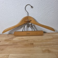 The Setwell Wooden Suit Hanger 18" With Trouser Clamp Vintage
