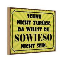 Holzschild 20X30 Cm Schau Nicht ZurüCk Dekoration Deko Geschenk Holz Schild