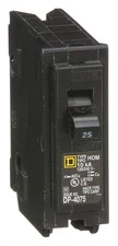 HOM 25 Amp Single-Pole Plug-in Circuit Breaker 120VAC Standard Square D