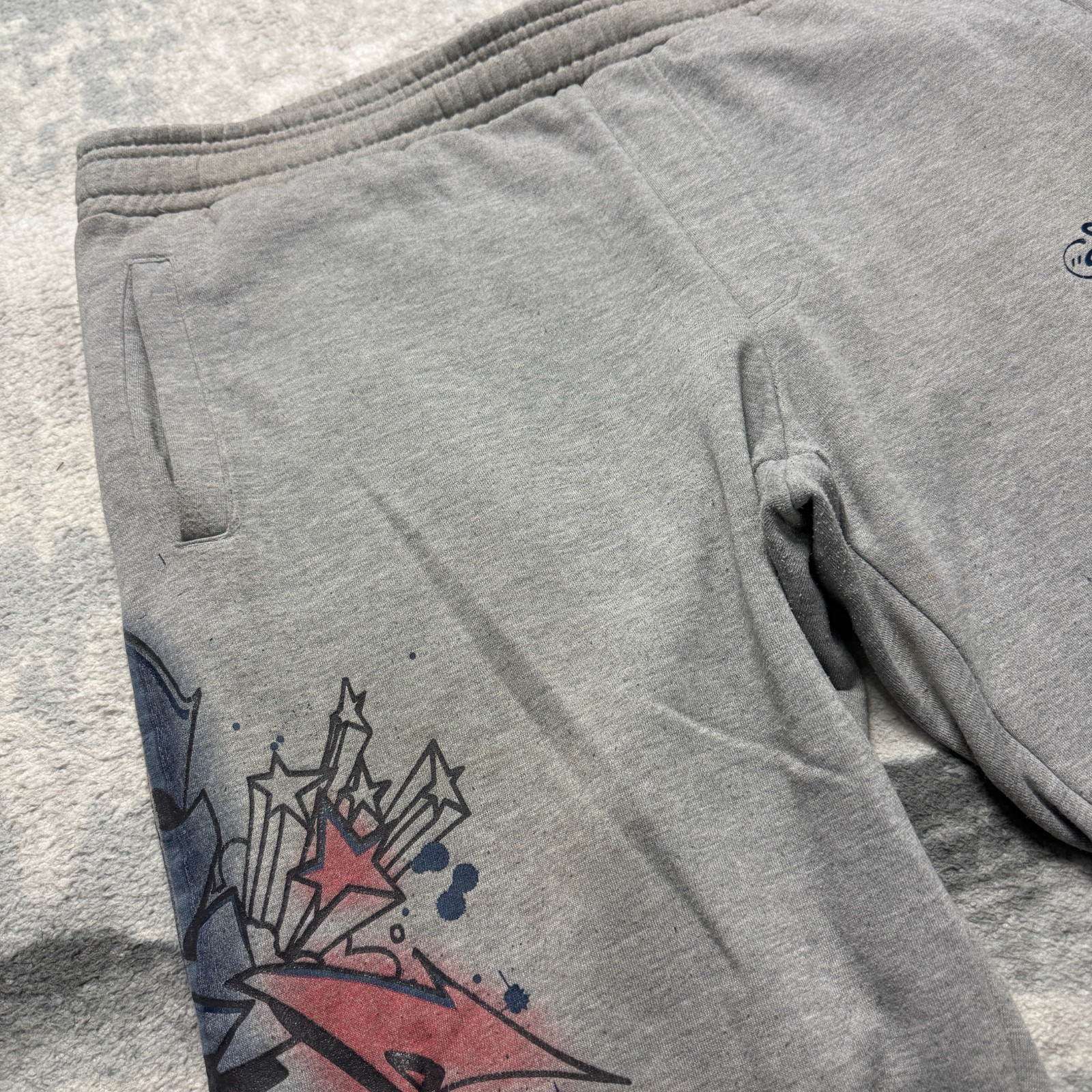 Vintage Ecko Unltd 2000's Y2K Grey Baggy Oversized Size Large Sweatpants Joggers image 2