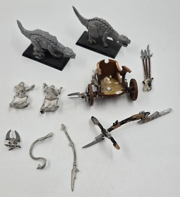 Dark Elf Cold One Chariot Dark Elves Warhammer Fantasy Dunkelelfen metal classic