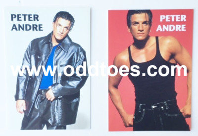 Peter Andre Promotional Postcards Set of TWO (2) RARE