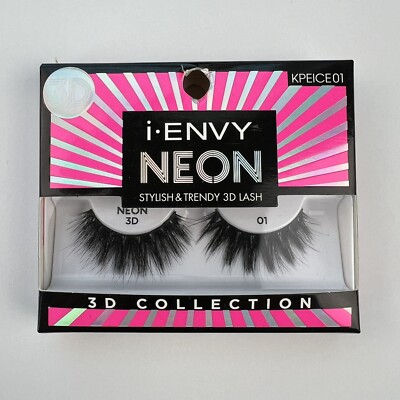 New Kiss i-ENVY Neon 3D Collection Strip Eyelashes KPEICE01