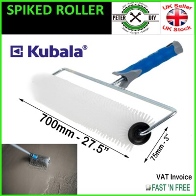 Stachelwalze Belüftung 700x75mm selbstnivellierender Estrich Bodenbelag Werkzeug 17mm Spikes