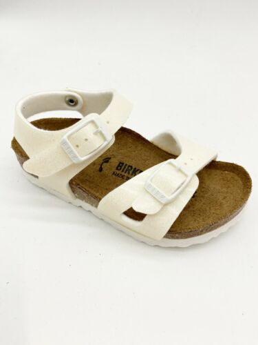 Birkenstock Rio Kids Magic Galaxy White Sandals Narrow Fit - Picture 2 of 5