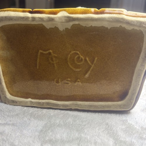 Vintage 1950's McCoy USA Pottery Scottie Dog & Cat Spinning Wheel Planter Mint - Picture 11 of 18