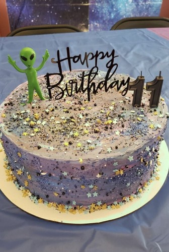 6 Green Alien Bendable UFO Action Figure Outer Space Rubber Craft Child Toy Set - Picture 6 of 7